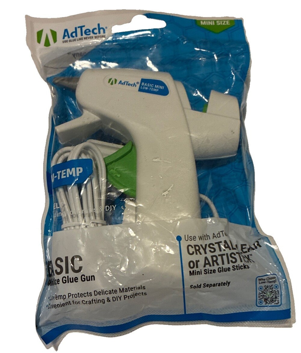 AdTech Mini Hot Glue Gun Kit + 12 Glue Sticks Craft DIY Hot Melt Set